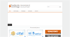 Desktop Screenshot of fundacionluciernaga.org.ar
